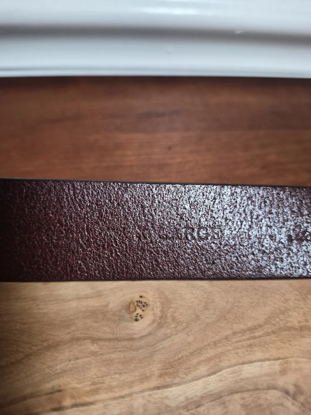 Calvin Klein Chestnut Brown Triple-Prong‎ Leather Belt Italian Saddle Leather